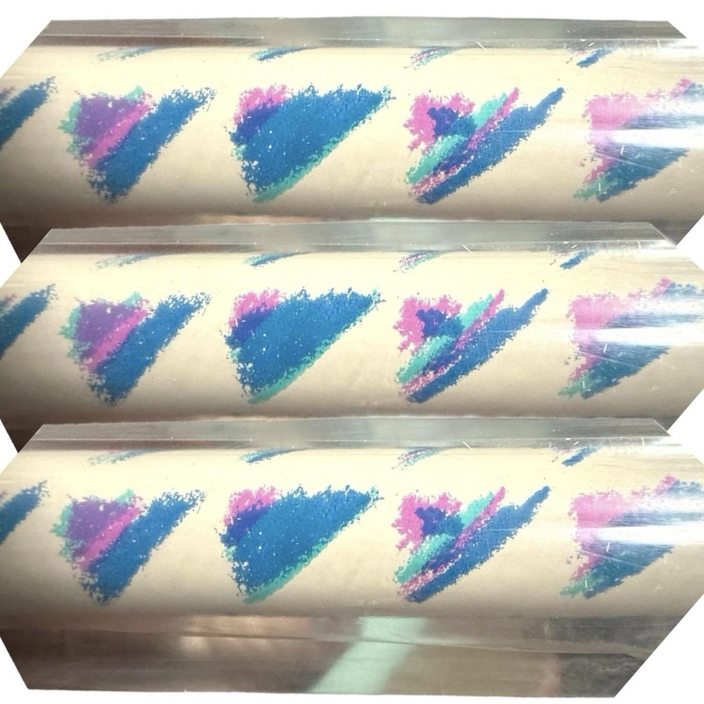 Classic Pink Blue Retro Abstract VTG 70s 80s Kappa‎ KKG Gift Wrap Paper